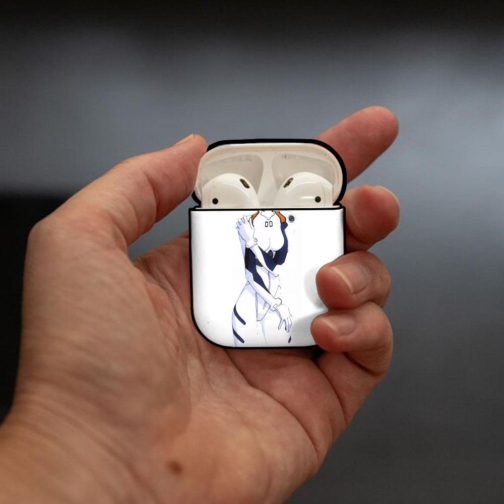 EVA 新世紀エヴァンゲリオン AirPods 第2世代保護ケース ハードシェル ブラック 耐衝撃・防指紋・カラビナ付き