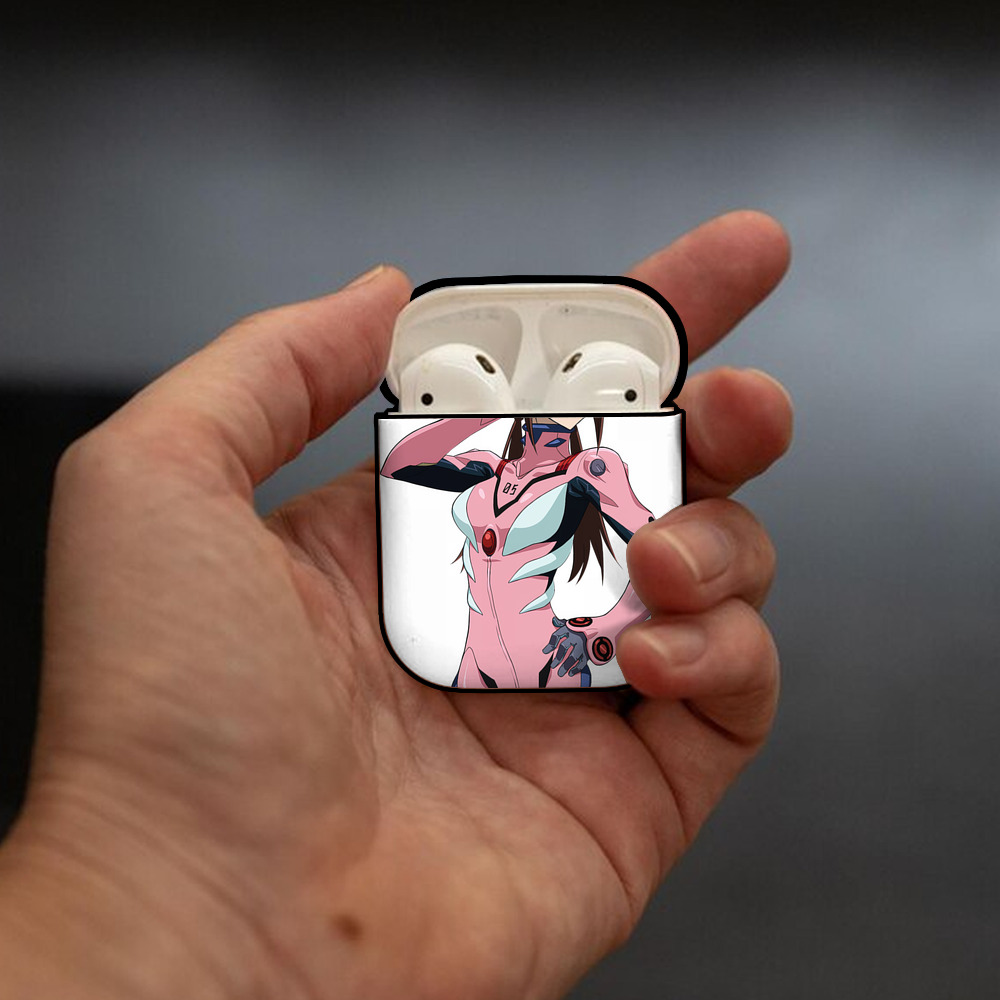 EVA 新世紀エヴァンゲリオン AirPods 第2世代保護ケース ハードシェル ブラック 耐衝撃・防指紋・カラビナ付き