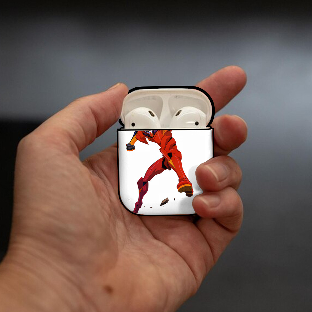 EVA 新世紀エヴァンゲリオン AirPods 第2世代保護ケース ハードシェル ブラック 耐衝撃・防指紋・カラビナ付き