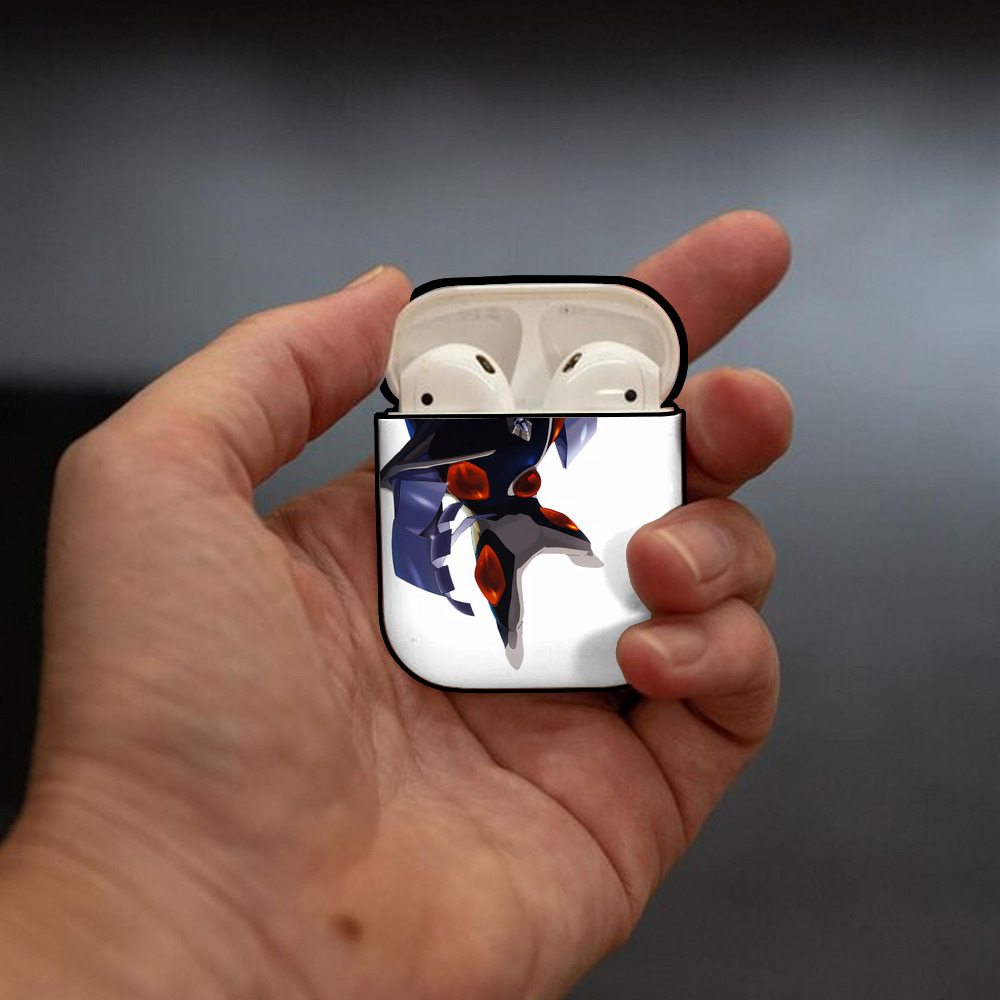 EVA 新世紀エヴァンゲリオン AirPods 第2世代保護ケース ハードシェル ブラック 耐衝撃・防指紋・カラビナ付き