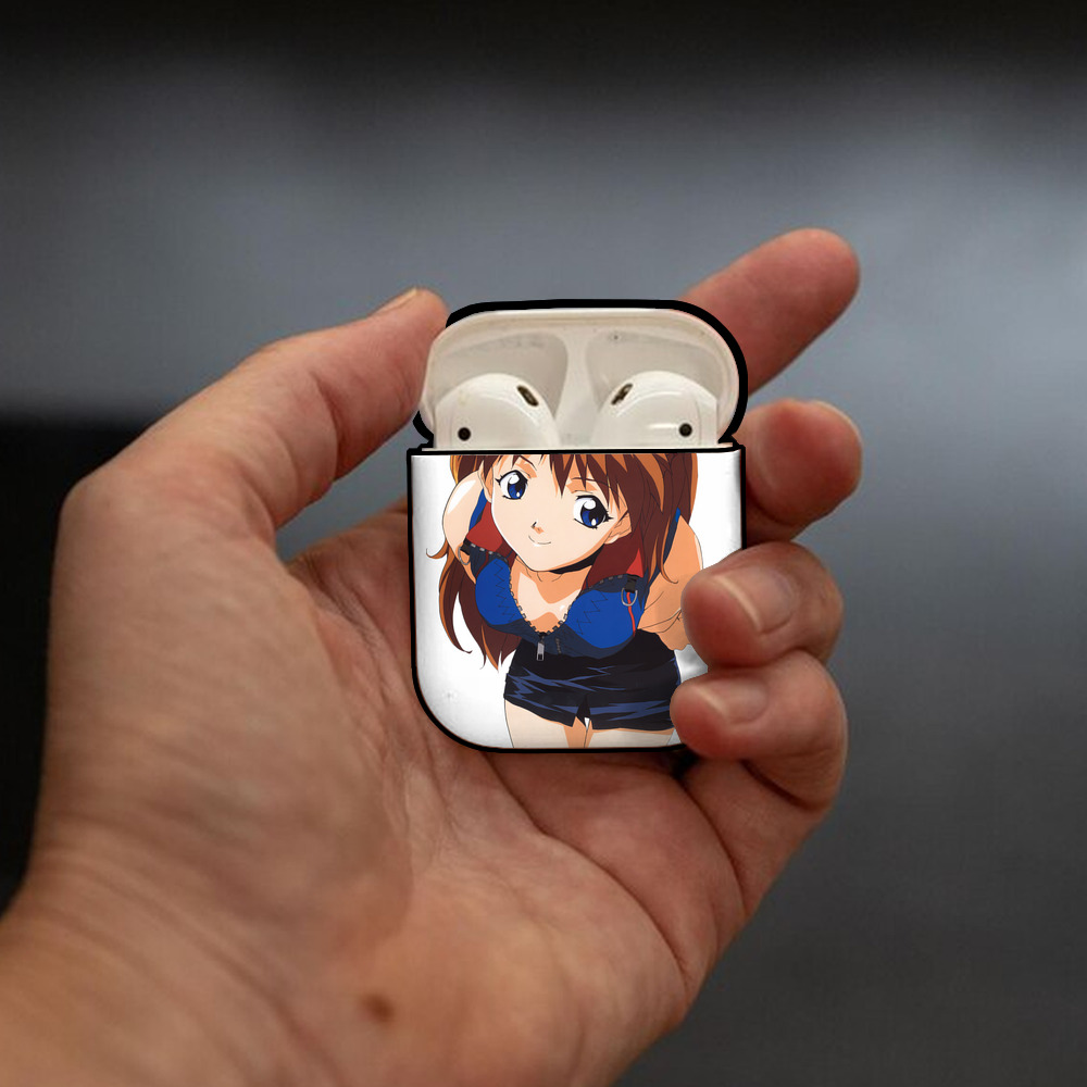 EVA 新世紀エヴァンゲリオン AirPods 第2世代保護ケース ハードシェル ブラック 耐衝撃・防指紋・カラビナ付き