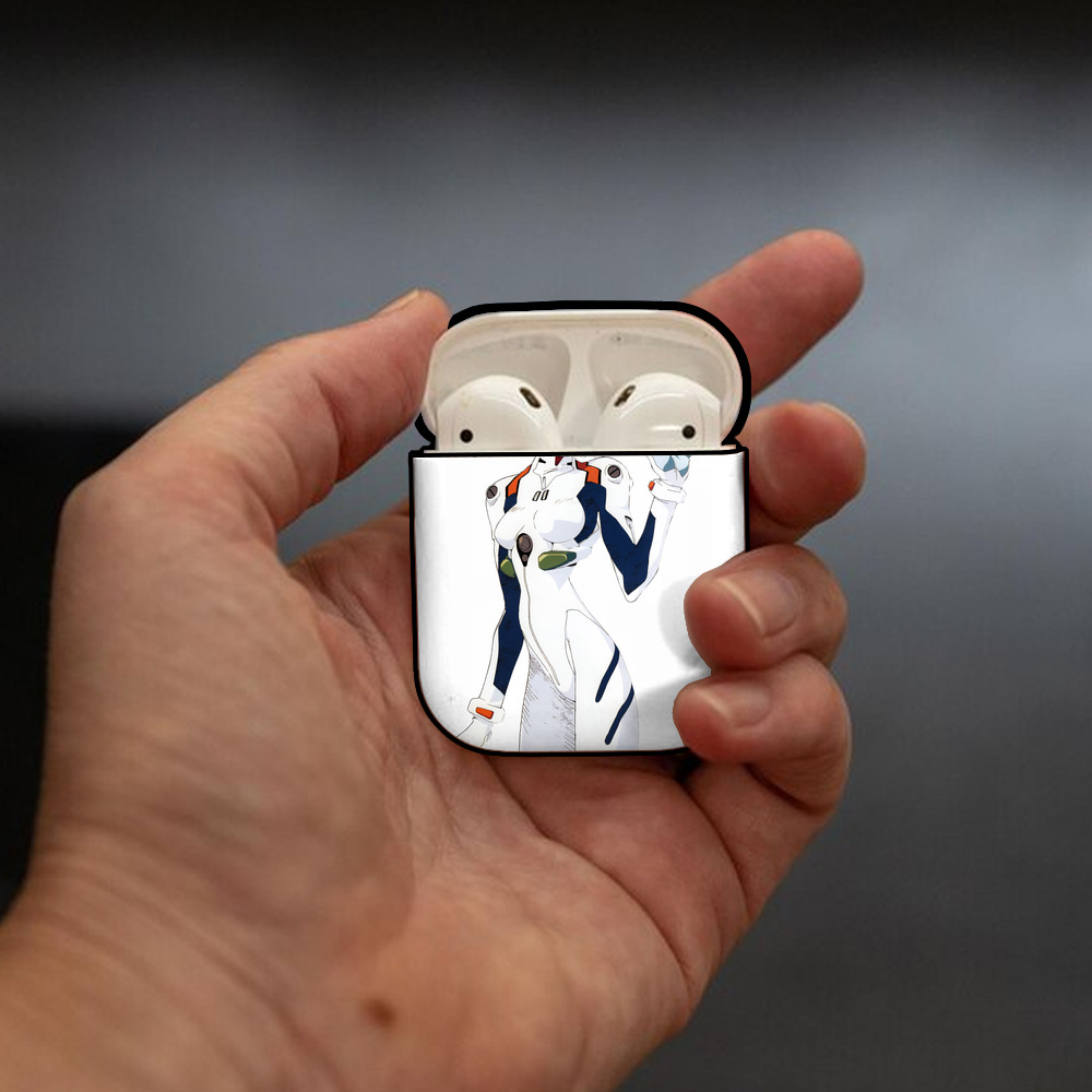 EVA 新世紀エヴァンゲリオン AirPods 第2世代保護ケース ハードシェル ブラック 耐衝撃・防指紋・カラビナ付き