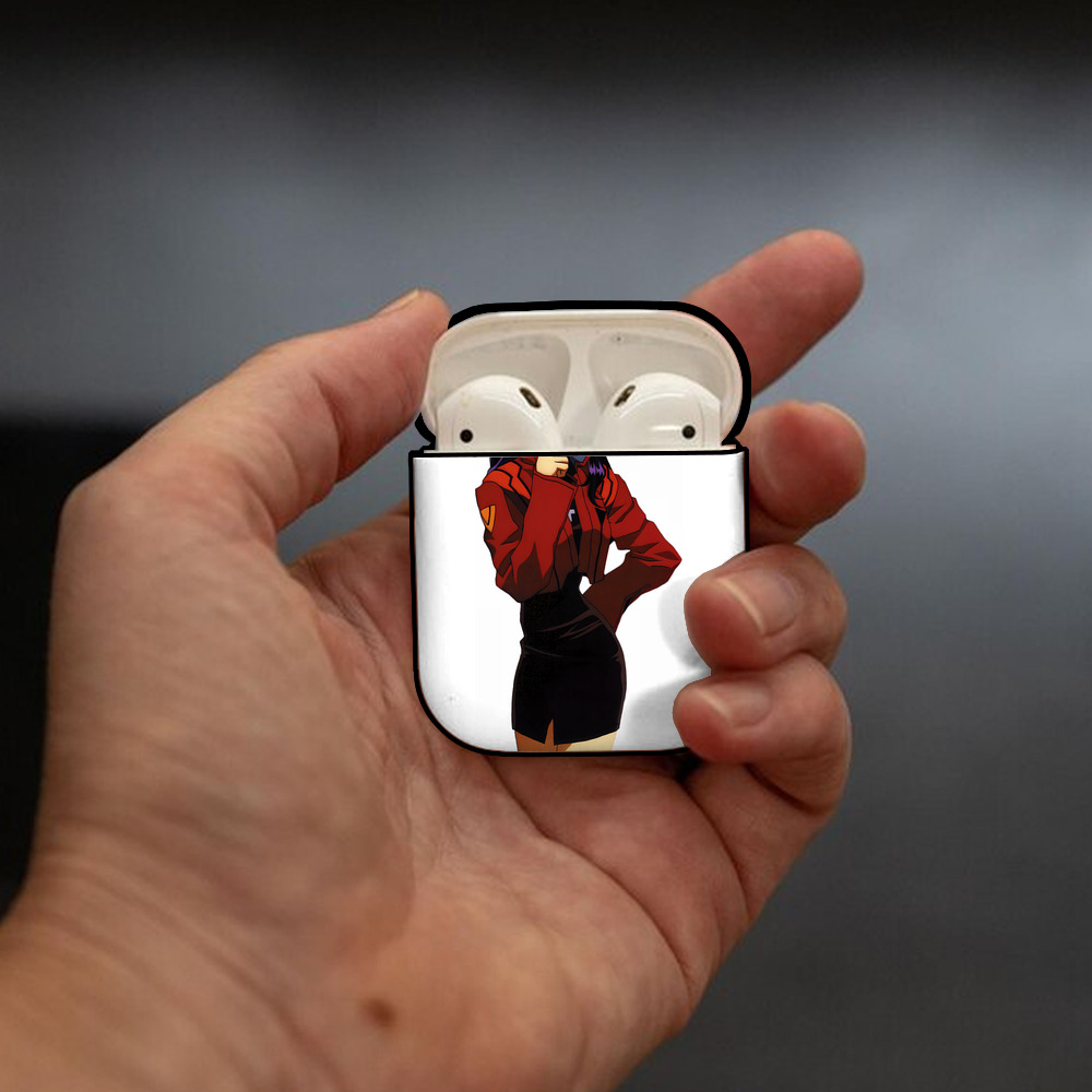 EVA 新世紀エヴァンゲリオン AirPods 第2世代保護ケース ハードシェル ブラック 耐衝撃・防指紋・カラビナ付き