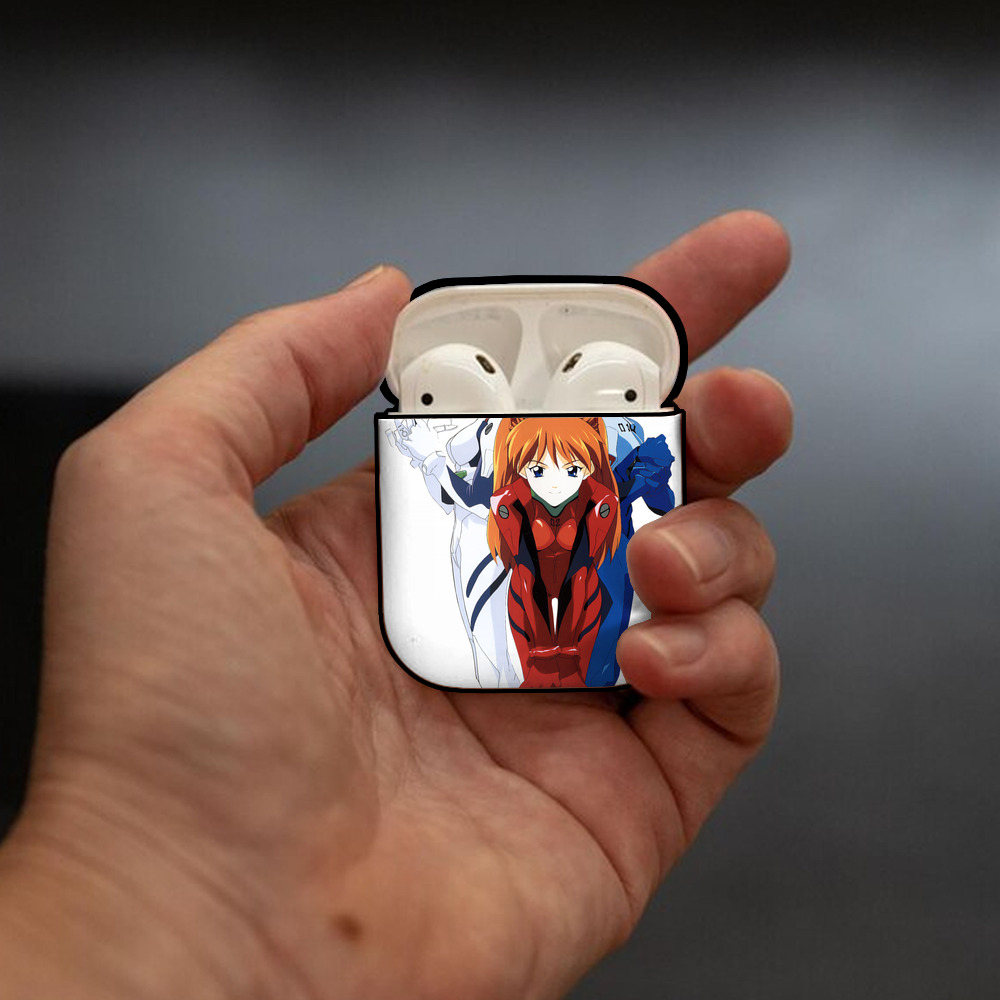 EVA 新世紀エヴァンゲリオン AirPods 第2世代保護ケース ハードシェル ブラック 耐衝撃・防指紋・カラビナ付き