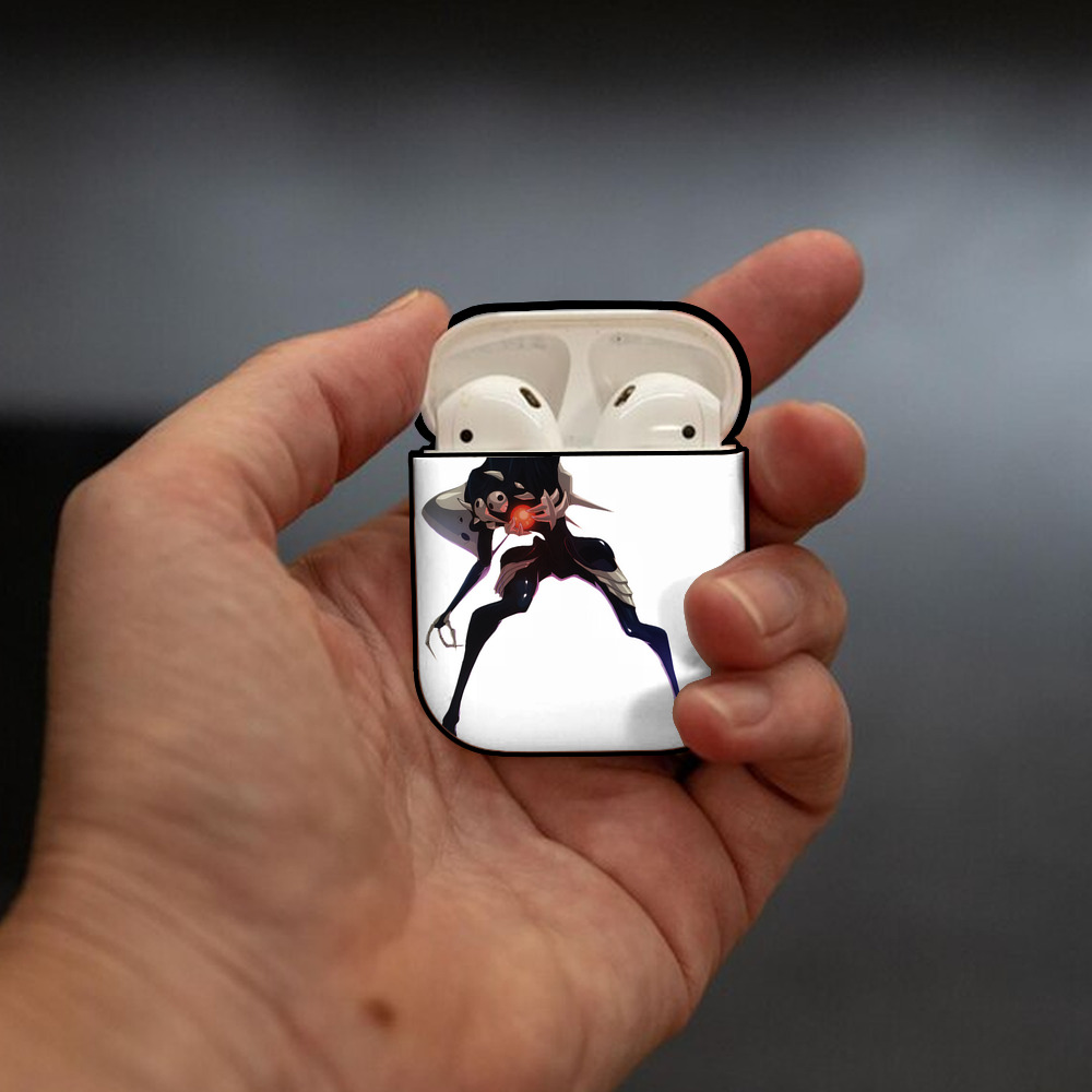 EVA 新世紀エヴァンゲリオン AirPods 第2世代保護ケース ハードシェル ブラック 耐衝撃・防指紋・カラビナ付き