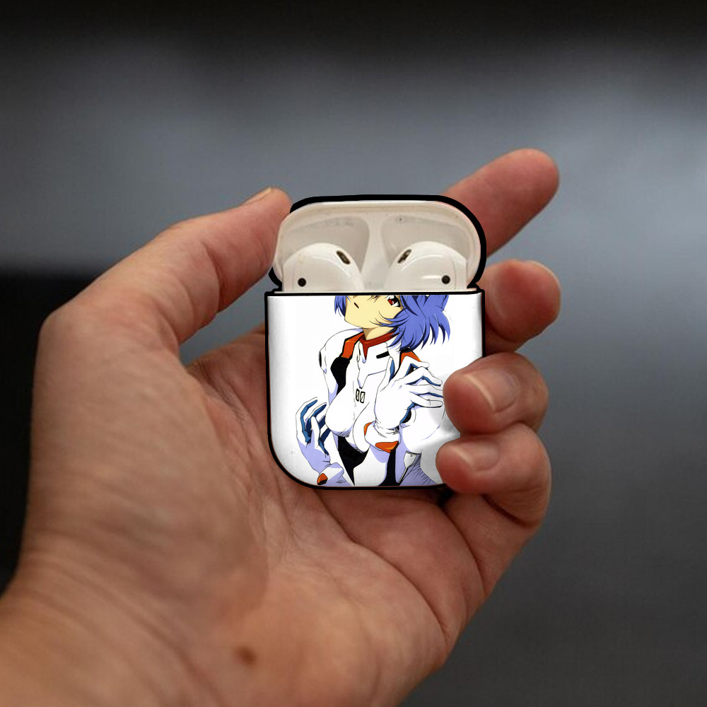 EVA 新世紀エヴァンゲリオン AirPods 第2世代保護ケース ハードシェル ブラック 耐衝撃・防指紋・カラビナ付き