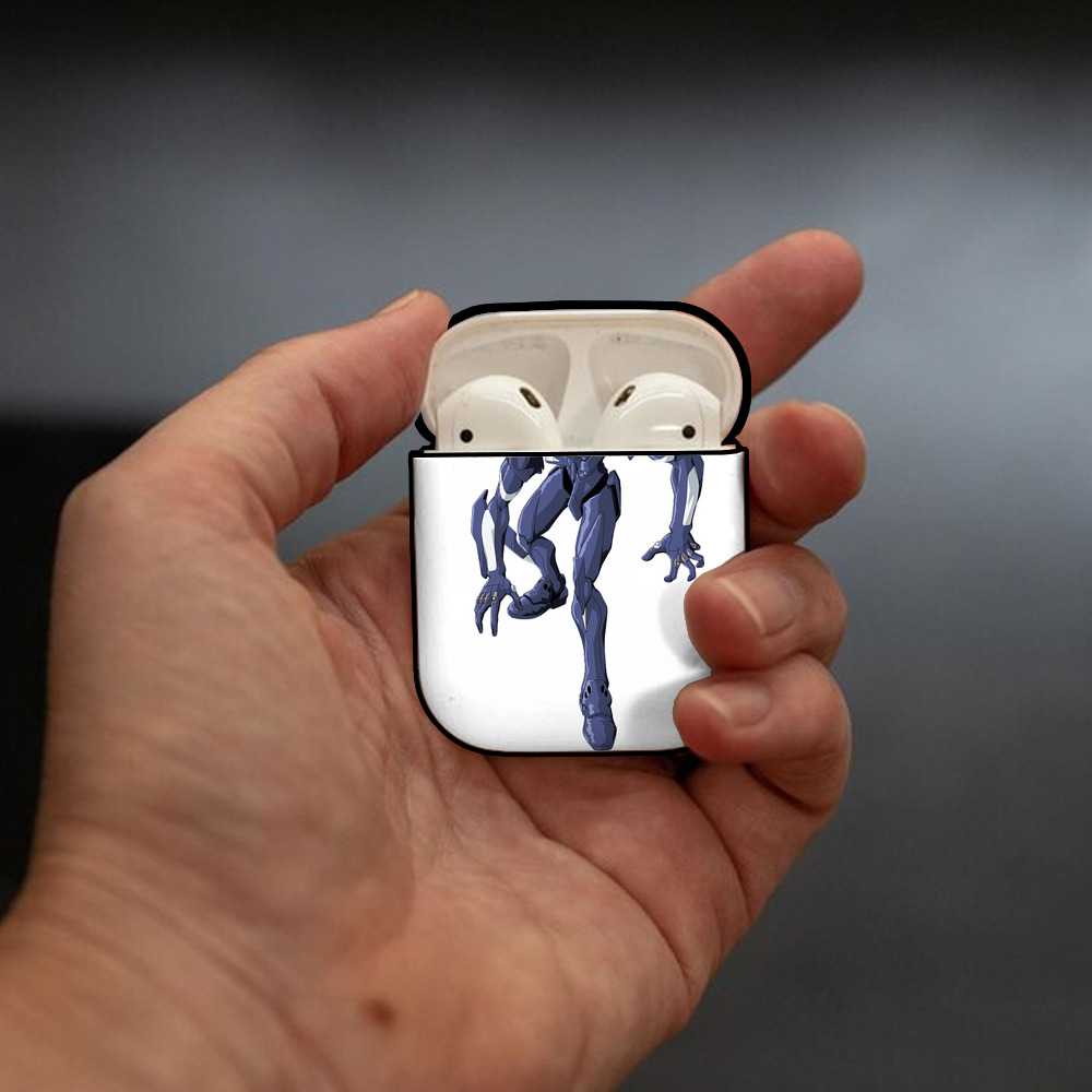 EVA 新世紀エヴァンゲリオン AirPods 第2世代保護ケース ハードシェル ブラック 耐衝撃・防指紋・カラビナ付き
