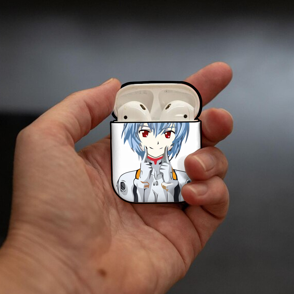 EVA 新世紀エヴァンゲリオン AirPods 第2世代保護ケース ハードシェル ブラック 耐衝撃・防指紋・カラビナ付き