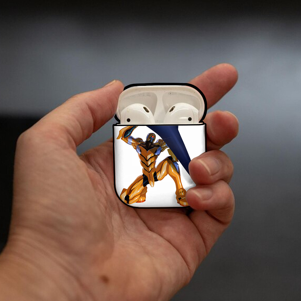 EVA 新世紀エヴァンゲリオン AirPods 第2世代保護ケース ハードシェル ブラック 耐衝撃・防指紋・カラビナ付き