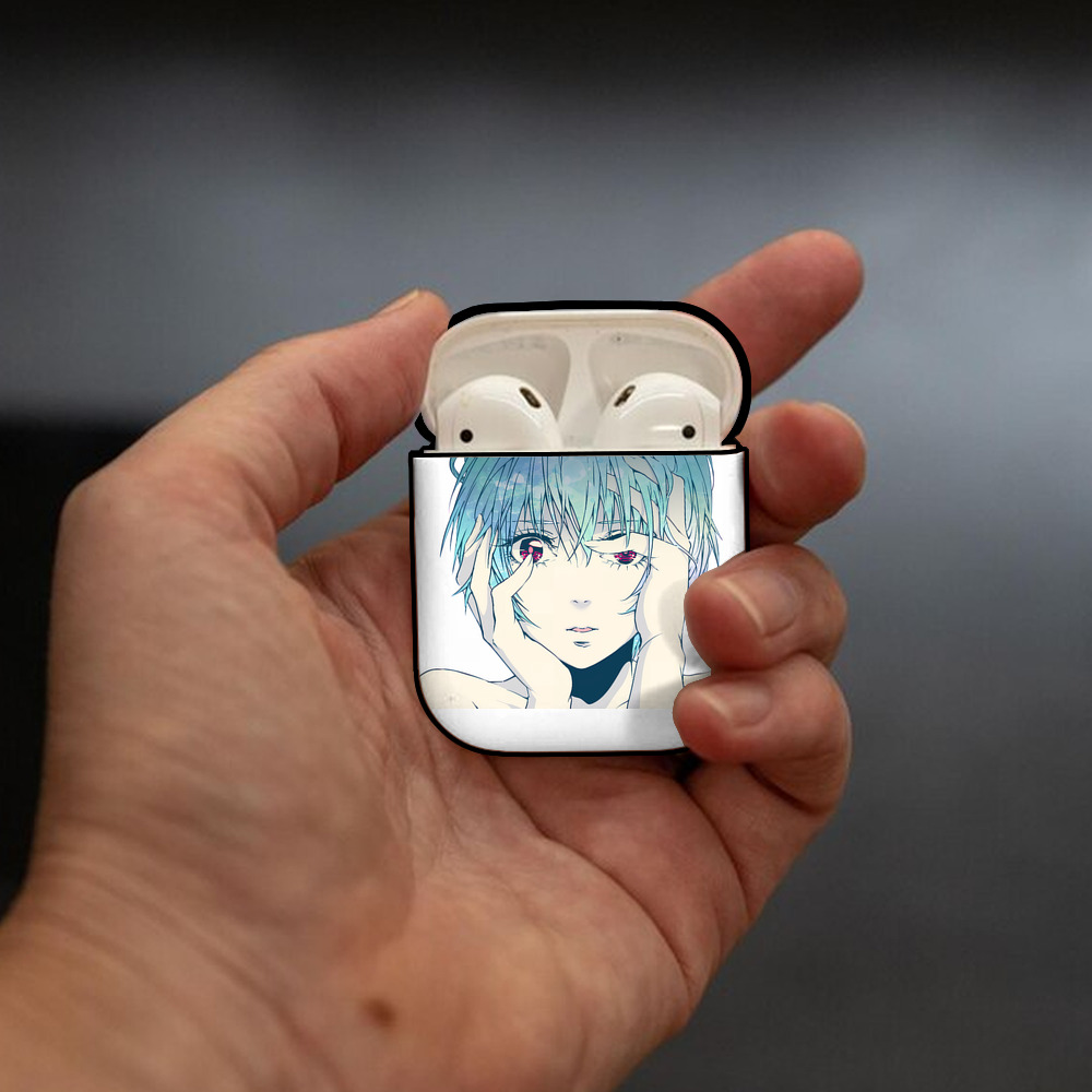 EVA 新世紀エヴァンゲリオン AirPods 第2世代保護ケース ハードシェル ブラック 耐衝撃・防指紋・カラビナ付き