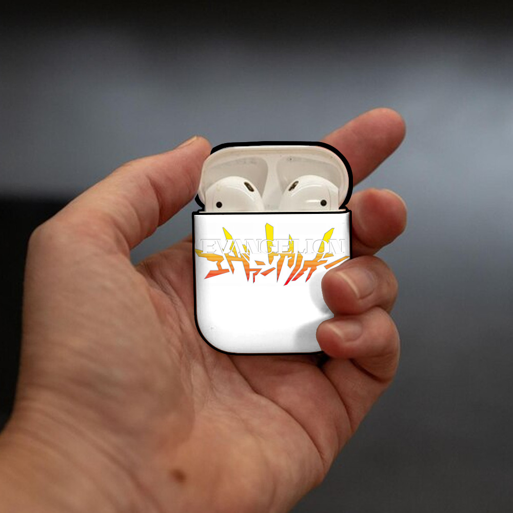 EVA 新世紀エヴァンゲリオン AirPods 第2世代保護ケース ハードシェル ブラック 耐衝撃・防指紋・カラビナ付き