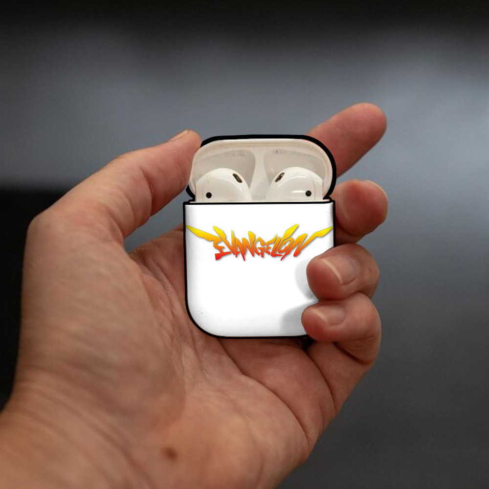 EVA 新世紀エヴァンゲリオン AirPods 第2世代保護ケース ハードシェル ブラック 耐衝撃・防指紋・カラビナ付き