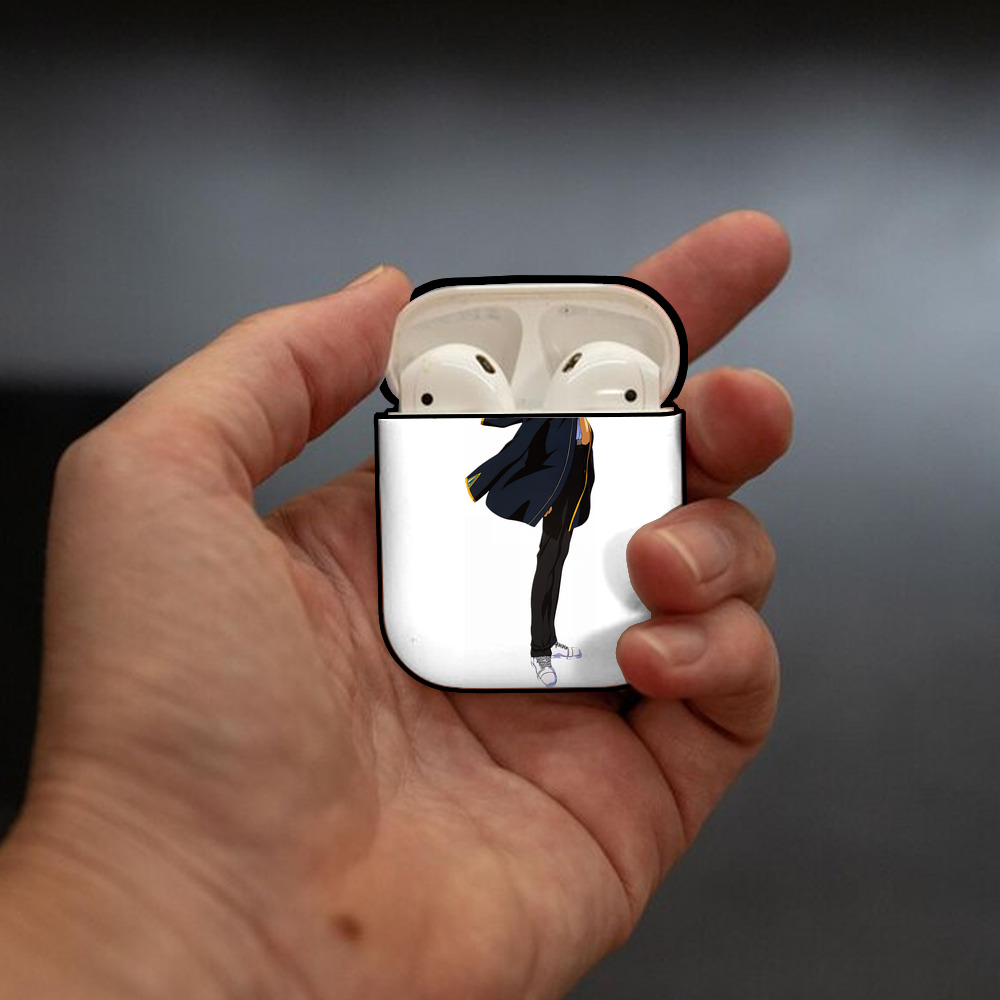 EVA 新世紀エヴァンゲリオン AirPods 第2世代保護ケース ハードシェル ブラック 耐衝撃・防指紋・カラビナ付き