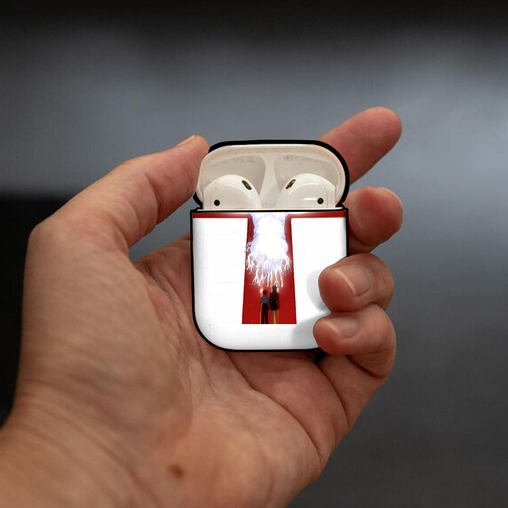 EVA 新世紀エヴァンゲリオン AirPods 第2世代保護ケース ハードシェル ブラック 耐衝撃・防指紋・カラビナ付き
