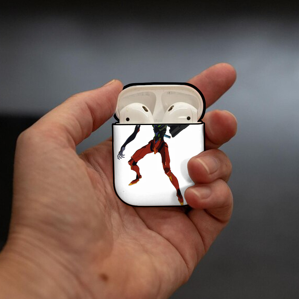EVA 新世紀エヴァンゲリオン AirPods 第2世代保護ケース ハードシェル ブラック 耐衝撃・防指紋・カラビナ付き