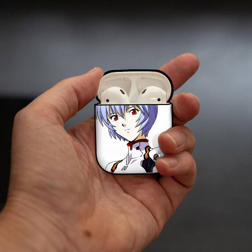 EVA 新世紀エヴァンゲリオン AirPods 第2世代保護ケース ハードシェル ブラック 耐衝撃・防指紋・カラビナ付き