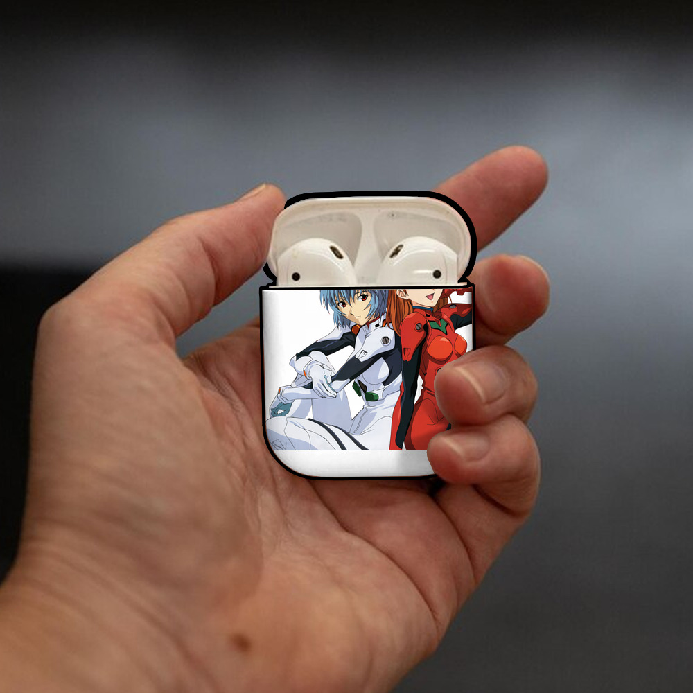 EVA 新世紀エヴァンゲリオン AirPods 第2世代保護ケース ハードシェル ブラック 耐衝撃・防指紋・カラビナ付き
