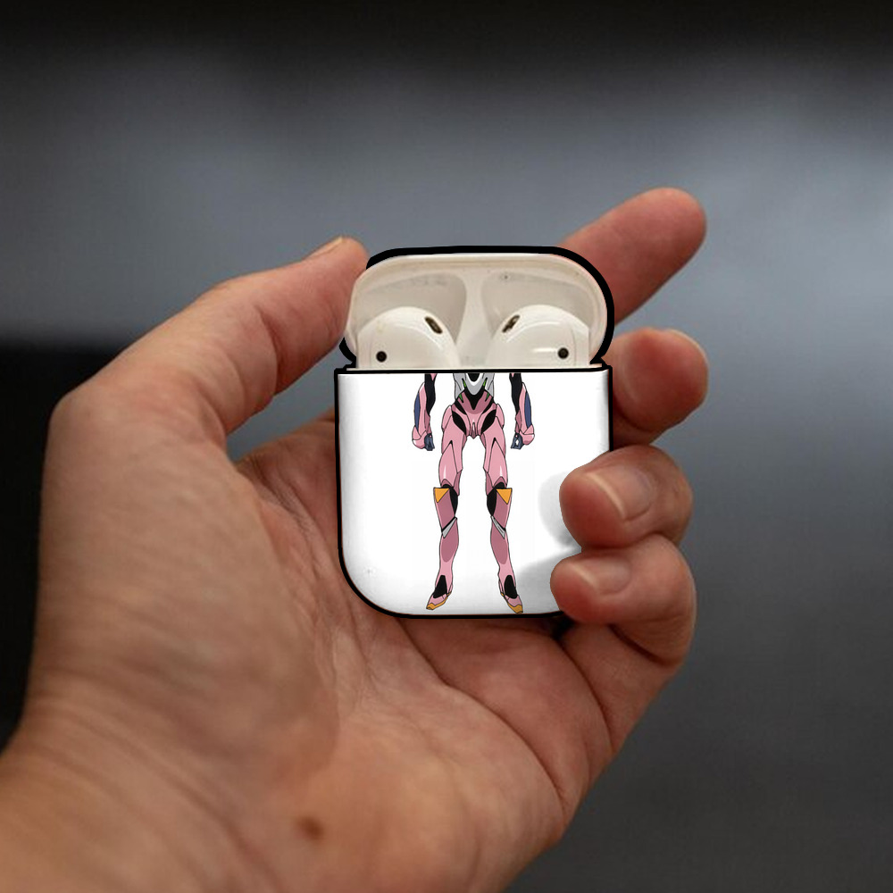 EVA 新世紀エヴァンゲリオン AirPods 第2世代保護ケース ハードシェル ブラック 耐衝撃・防指紋・カラビナ付き