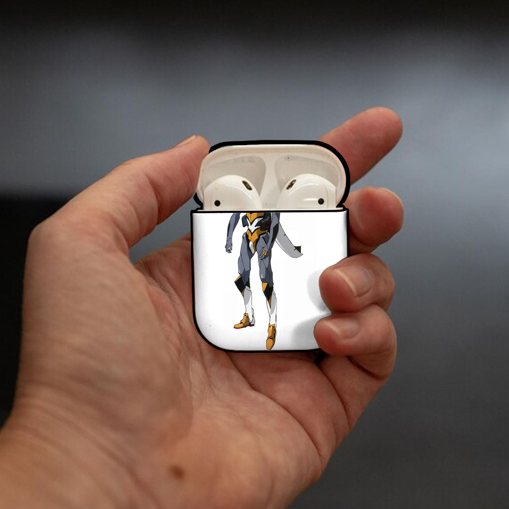 EVA 新世紀エヴァンゲリオン AirPods 第2世代保護ケース ハードシェル ブラック 耐衝撃・防指紋・カラビナ付き