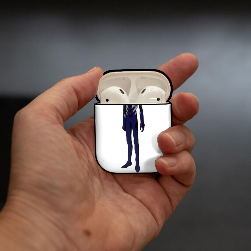 EVA 新世紀エヴァンゲリオン AirPods 第2世代保護ケース ハードシェル ブラック 耐衝撃・防指紋・カラビナ付き