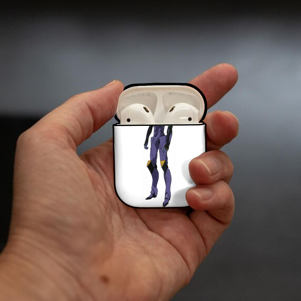 EVA 新世紀エヴァンゲリオン AirPods 第2世代保護ケース ハードシェル ブラック 耐衝撃・防指紋・カラビナ付き