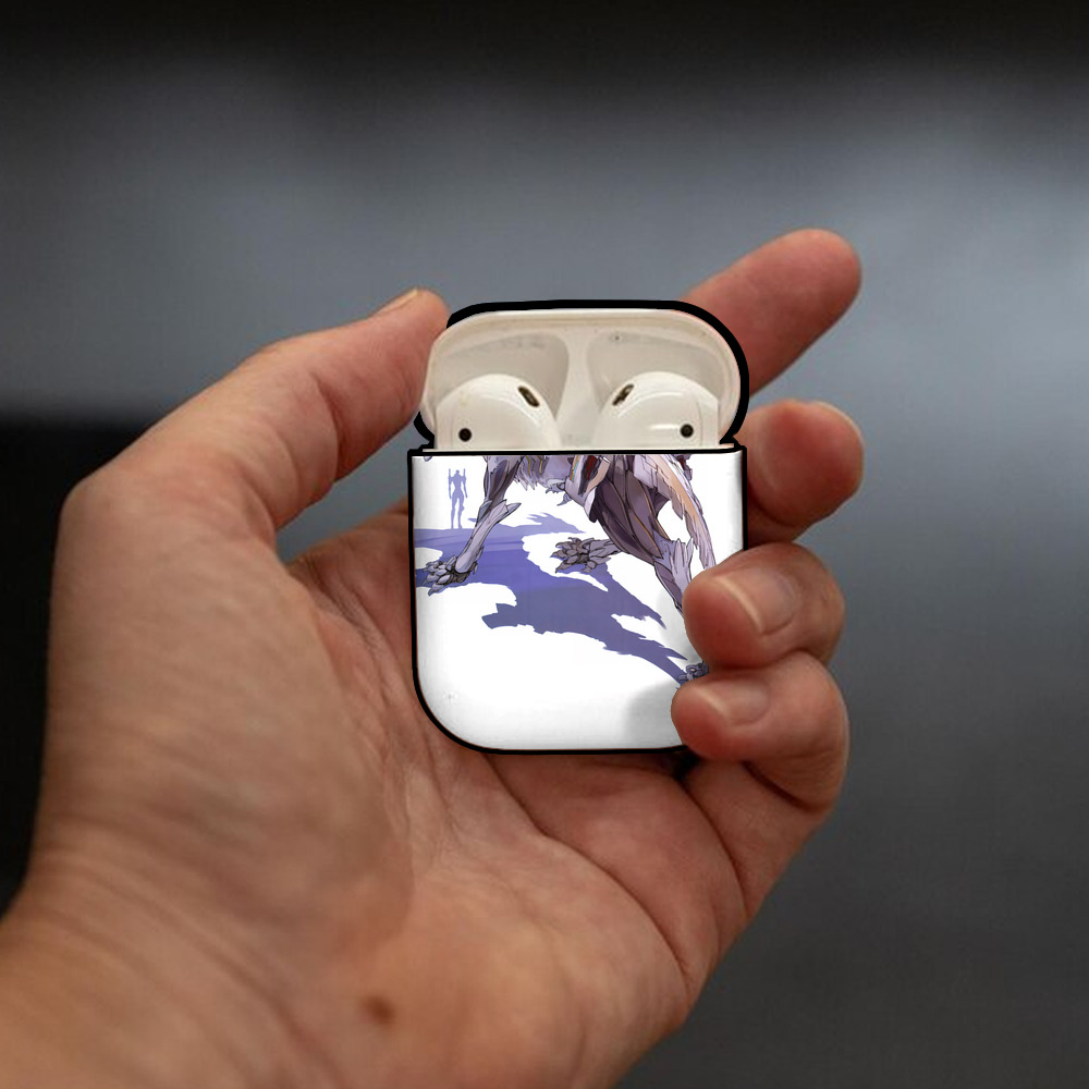EVA 新世紀エヴァンゲリオン AirPods 第2世代保護ケース ハードシェル ブラック 耐衝撃・防指紋・カラビナ付き