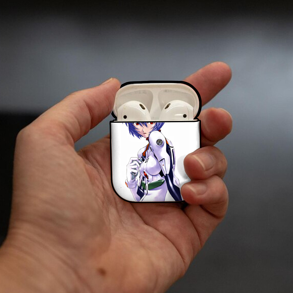 EVA 新世紀エヴァンゲリオン AirPods 第2世代保護ケース ハードシェル ブラック 耐衝撃・防指紋・カラビナ付き