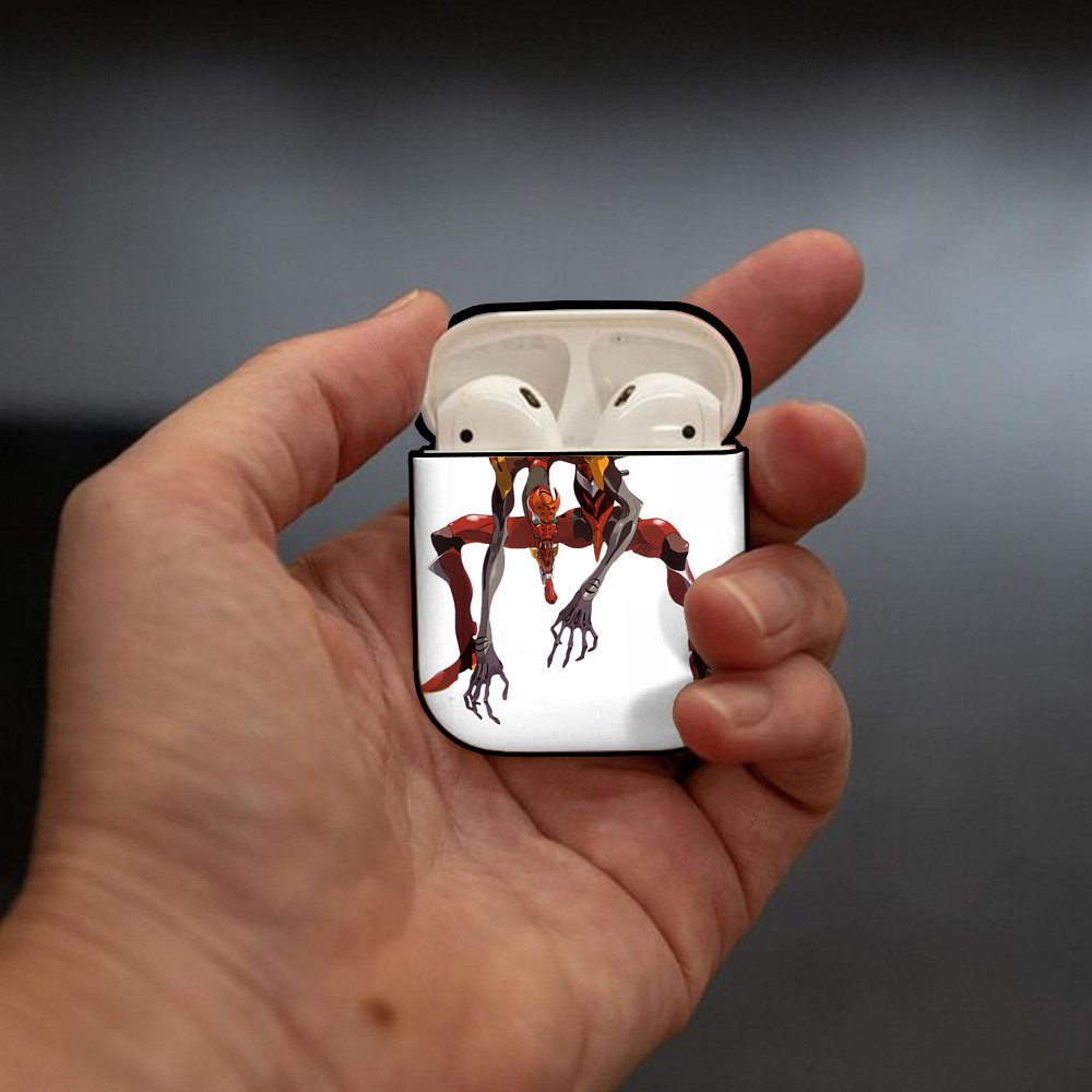 EVA 新世紀エヴァンゲリオン AirPods 第2世代保護ケース ハードシェル ブラック 耐衝撃・防指紋・カラビナ付き
