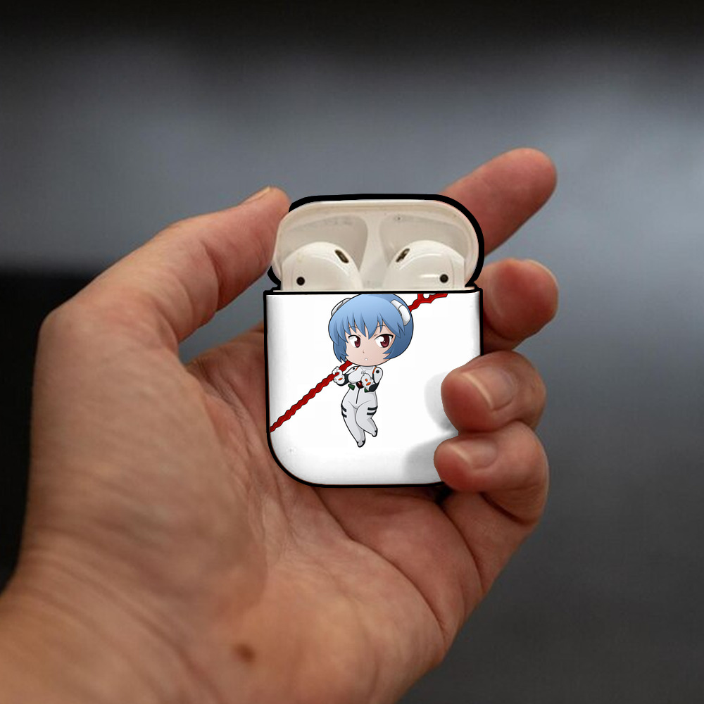 EVA 新世紀エヴァンゲリオン AirPods 第2世代保護ケース ハードシェル ブラック 耐衝撃・防指紋・カラビナ付き
