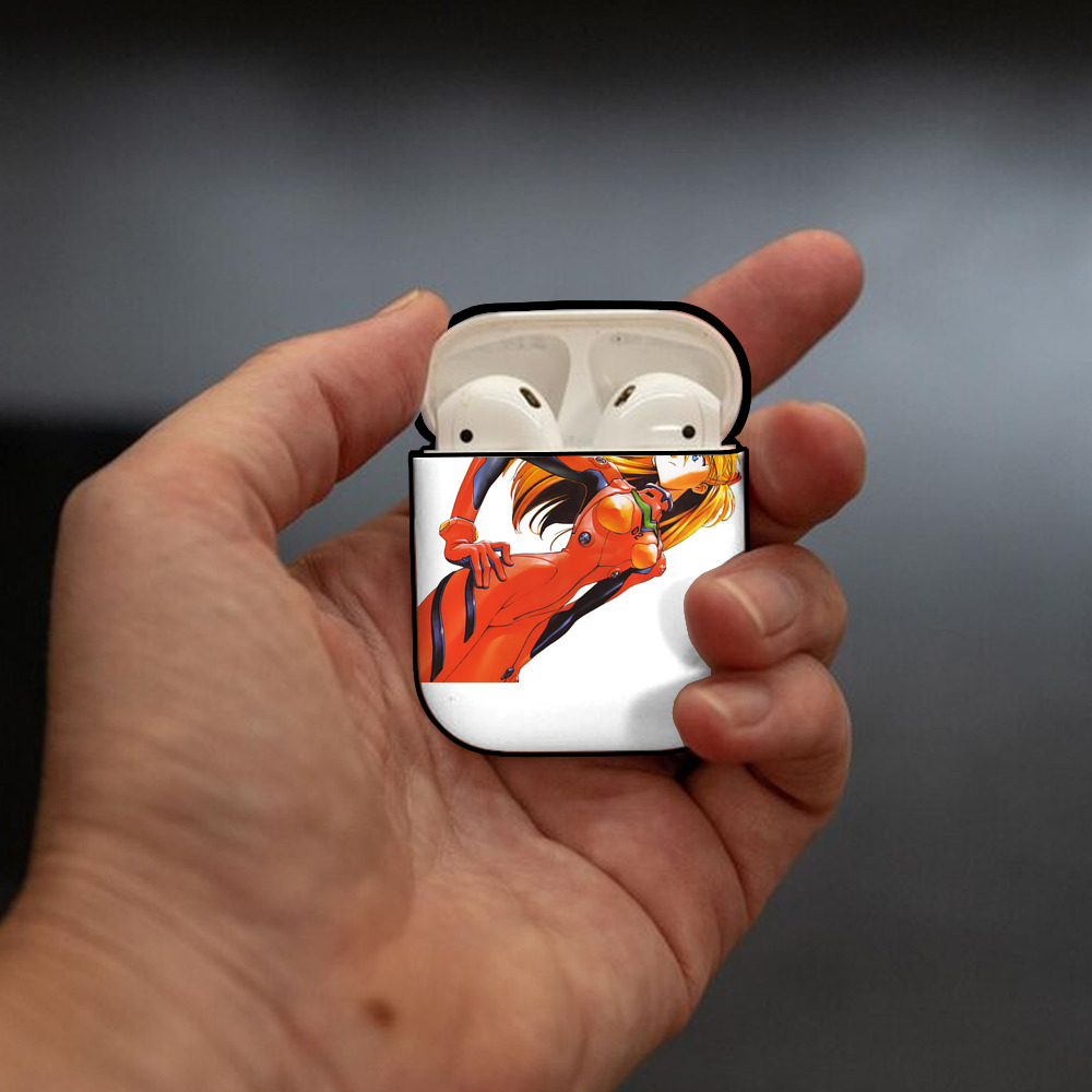 EVA 新世紀エヴァンゲリオン AirPods 第2世代保護ケース ハードシェル ブラック 耐衝撃・防指紋・カラビナ付き