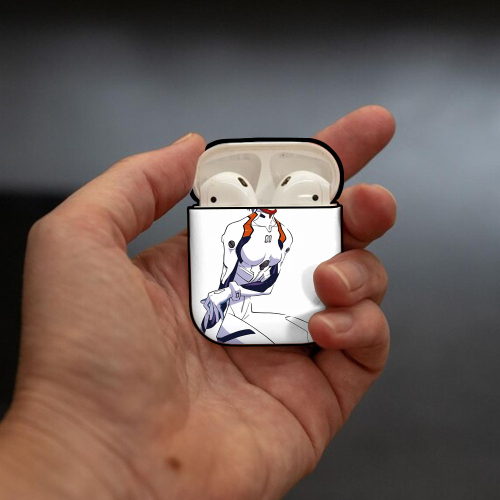 EVA 新世紀エヴァンゲリオン AirPods 第2世代保護ケース ハードシェル ブラック 耐衝撃・防指紋・カラビナ付き
