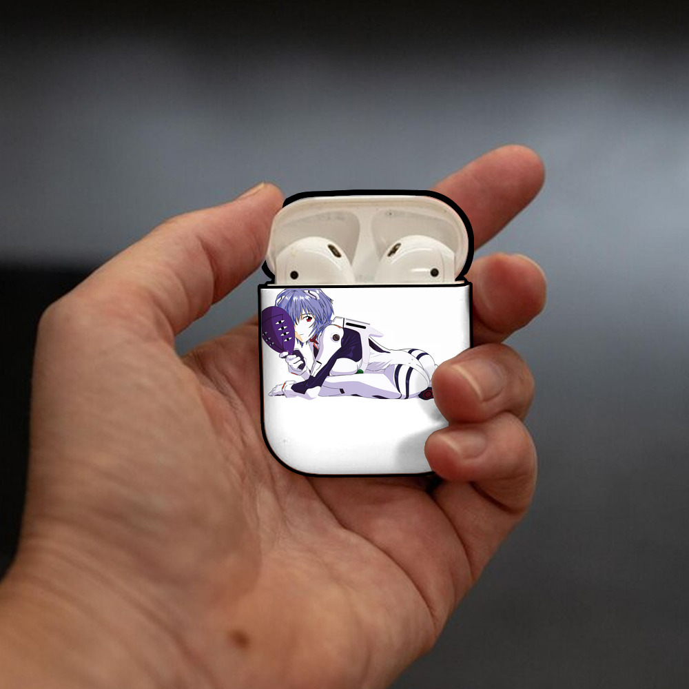 EVA 新世紀エヴァンゲリオン AirPods 第2世代保護ケース ハードシェル ブラック 耐衝撃・防指紋・カラビナ付き