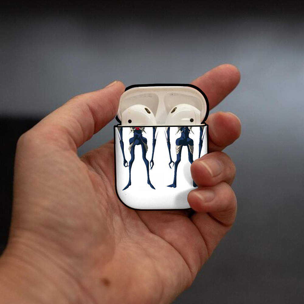 EVA 新世紀エヴァンゲリオン AirPods 第2世代保護ケース ハードシェル ブラック 耐衝撃・防指紋・カラビナ付き