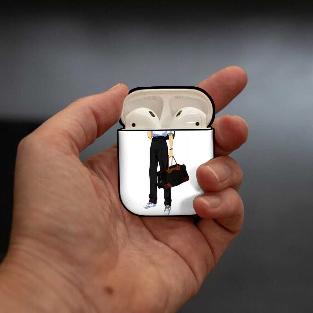 EVA 新世紀エヴァンゲリオン AirPods 第2世代保護ケース ハードシェル ブラック 耐衝撃・防指紋・カラビナ付き