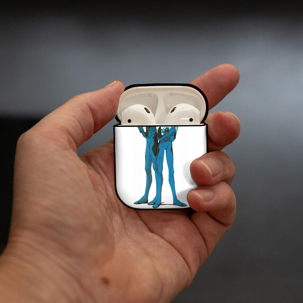 EVA 新世紀エヴァンゲリオン AirPods 第2世代保護ケース ハードシェル ブラック 耐衝撃・防指紋・カラビナ付き
