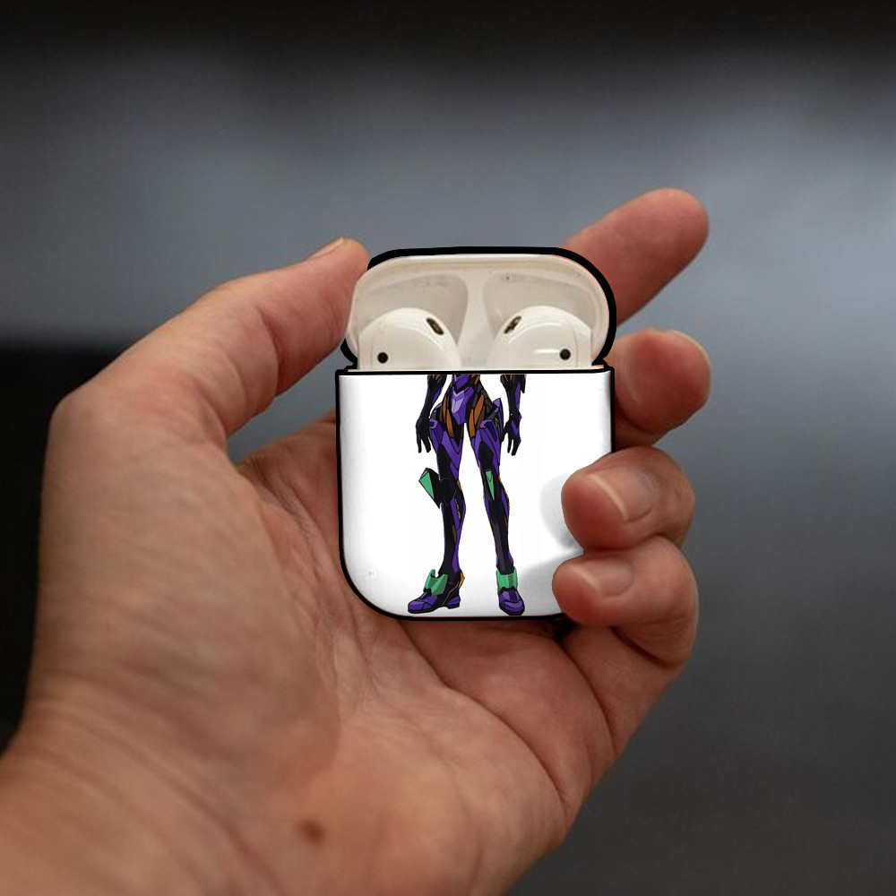 EVA 新世紀エヴァンゲリオン AirPods 第2世代保護ケース ハードシェル ブラック 耐衝撃・防指紋・カラビナ付き