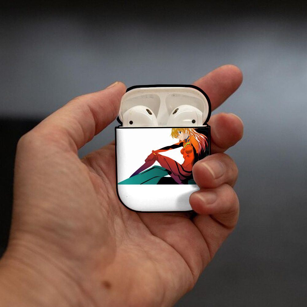 EVA 新世紀エヴァンゲリオン AirPods 第2世代保護ケース ハードシェル ブラック 耐衝撃・防指紋・カラビナ付き