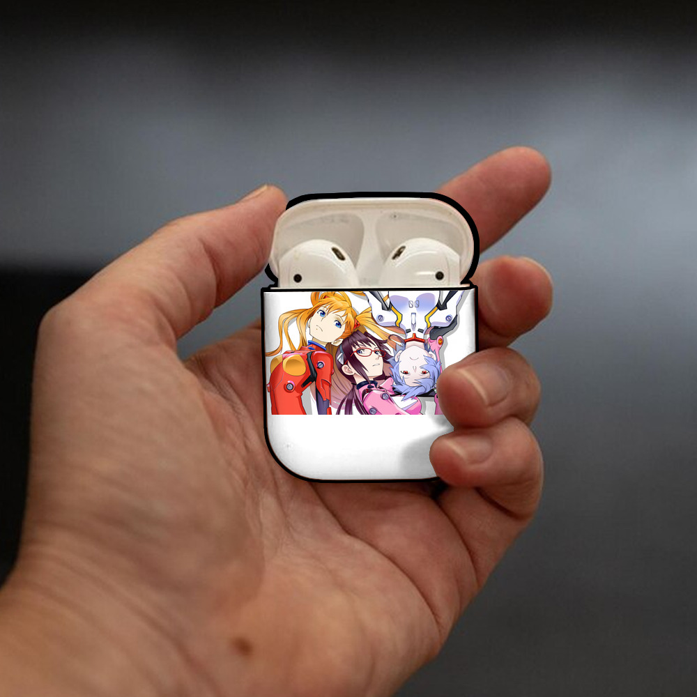 EVA 新世紀エヴァンゲリオン AirPods 第2世代保護ケース ハードシェル ブラック 耐衝撃・防指紋・カラビナ付き