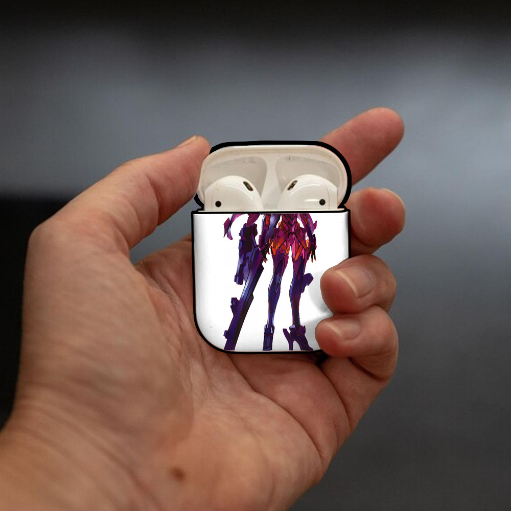 EVA 新世紀エヴァンゲリオン AirPods 第2世代保護ケース ハードシェル ブラック 耐衝撃・防指紋・カラビナ付き