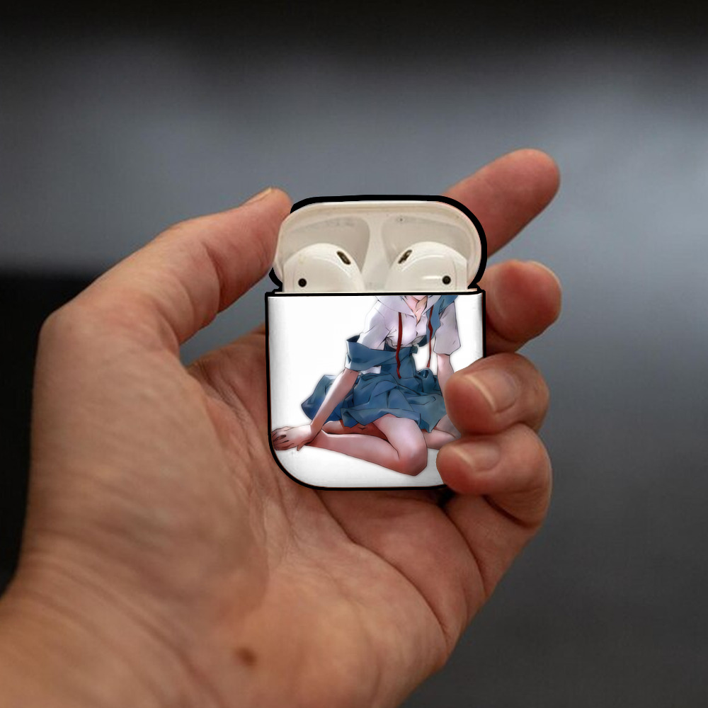 EVA 新世紀エヴァンゲリオン AirPods 第2世代保護ケース ハードシェル ブラック 耐衝撃・防指紋・カラビナ付き