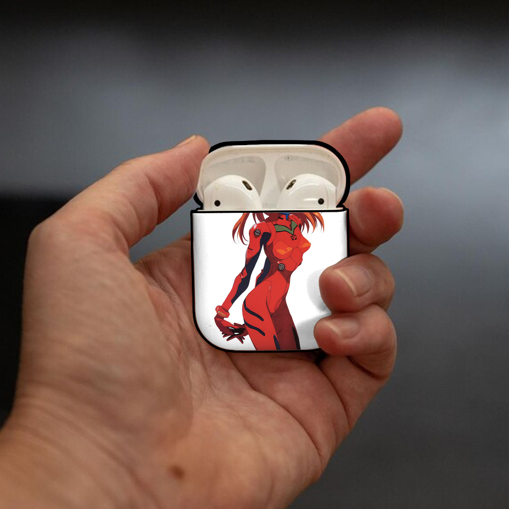 EVA 新世紀エヴァンゲリオン AirPods 第2世代保護ケース ハードシェル ブラック 耐衝撃・防指紋・カラビナ付き