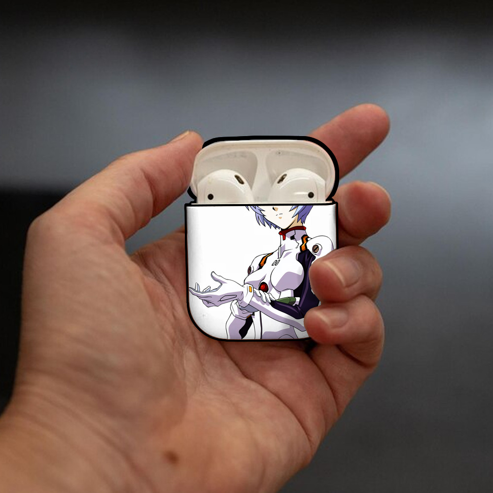 EVA 新世紀エヴァンゲリオン AirPods 第2世代保護ケース ハードシェル ブラック 耐衝撃・防指紋・カラビナ付き