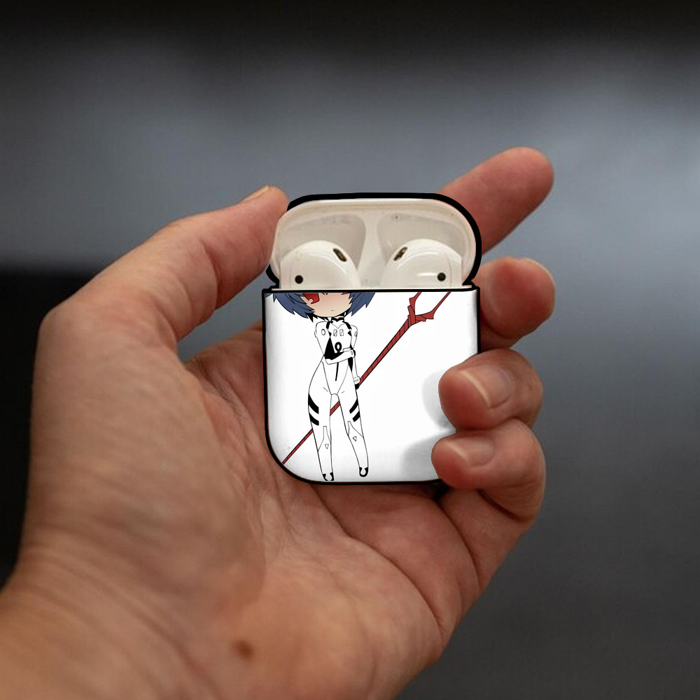 EVA 新世紀エヴァンゲリオン AirPods 第2世代保護ケース ハードシェル ブラック 耐衝撃・防指紋・カラビナ付き