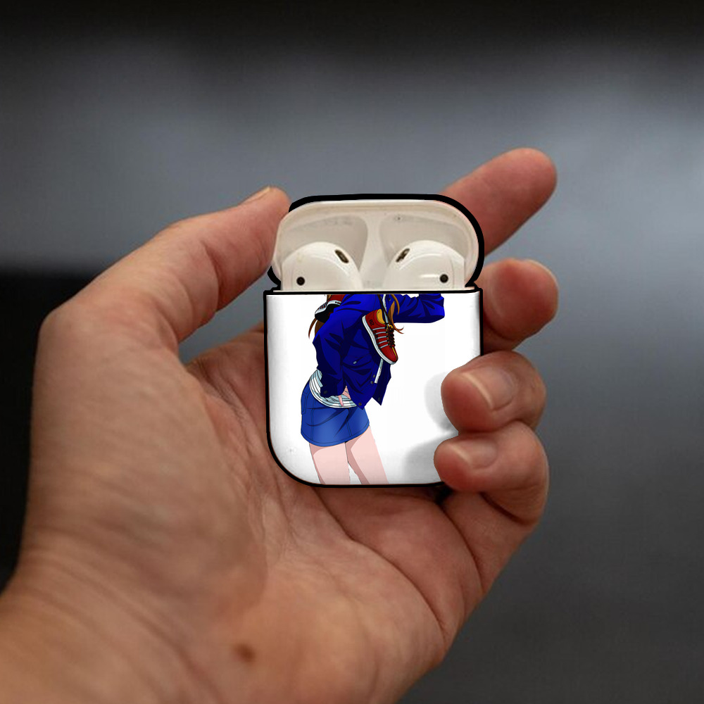 EVA 新世紀エヴァンゲリオン AirPods 第2世代保護ケース ハードシェル ブラック 耐衝撃・防指紋・カラビナ付き