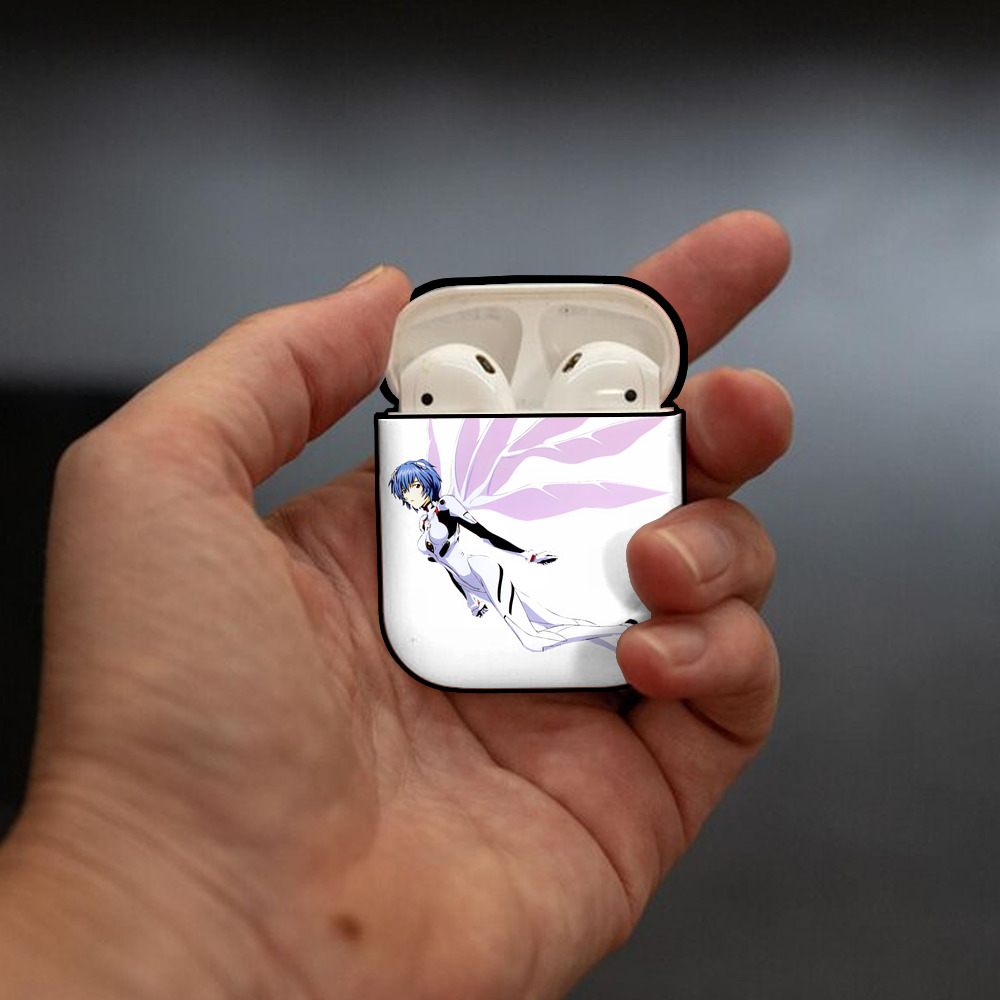 EVA 新世紀エヴァンゲリオン AirPods 第2世代保護ケース ハードシェル ブラック 耐衝撃・防指紋・カラビナ付き