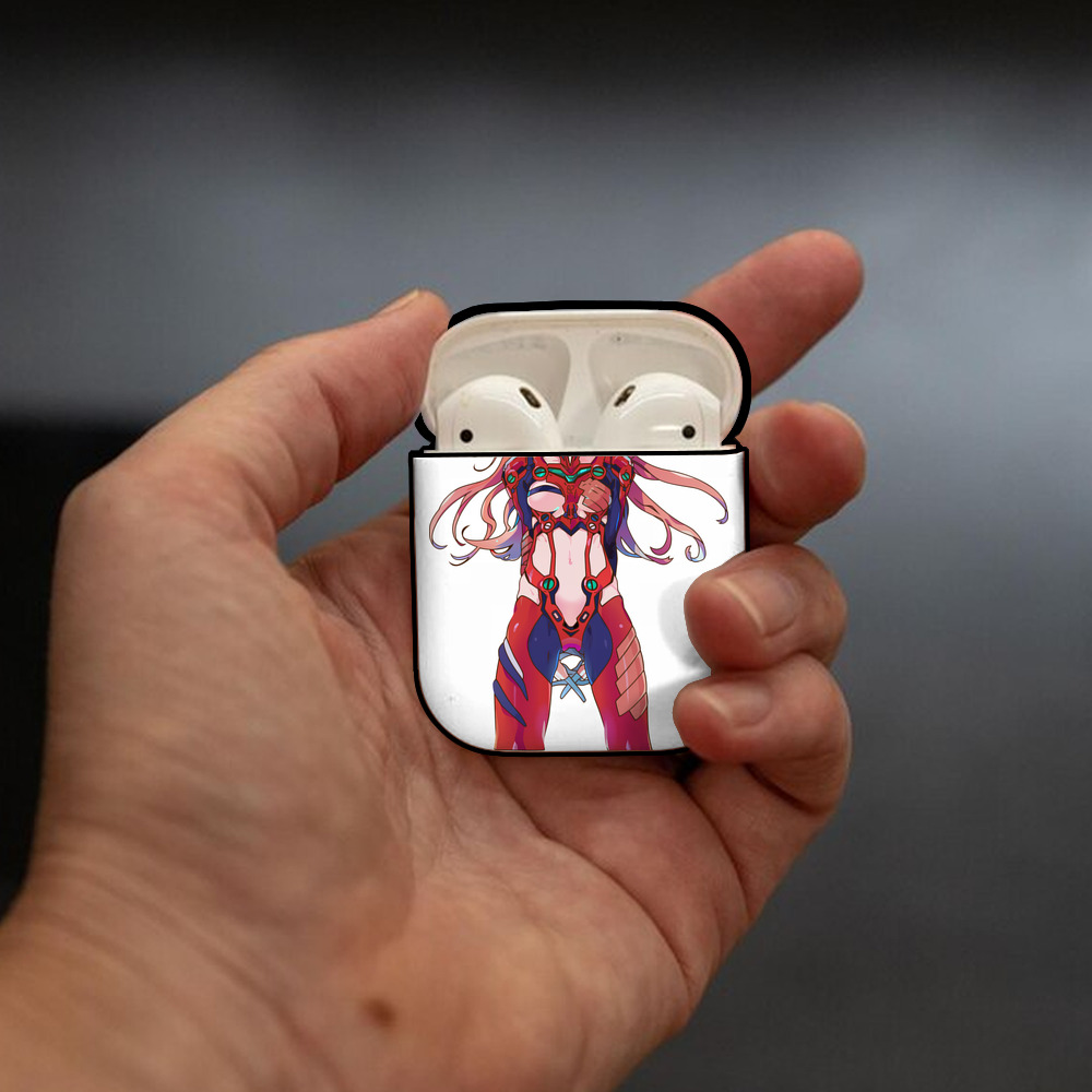 EVA 新世紀エヴァンゲリオン AirPods 第2世代保護ケース ハードシェル ブラック 耐衝撃・防指紋・カラビナ付き