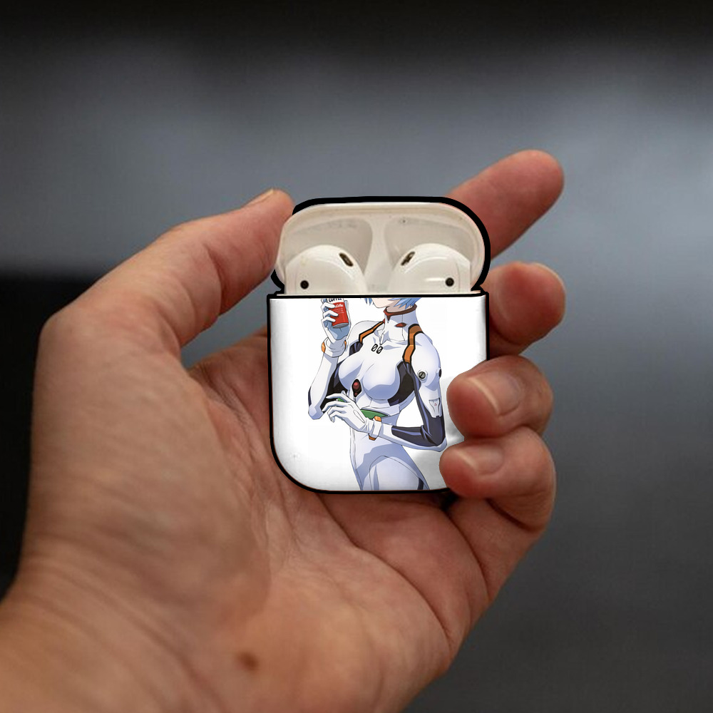 EVA 新世紀エヴァンゲリオン AirPods 第2世代保護ケース ハードシェル ブラック 耐衝撃・防指紋・カラビナ付き