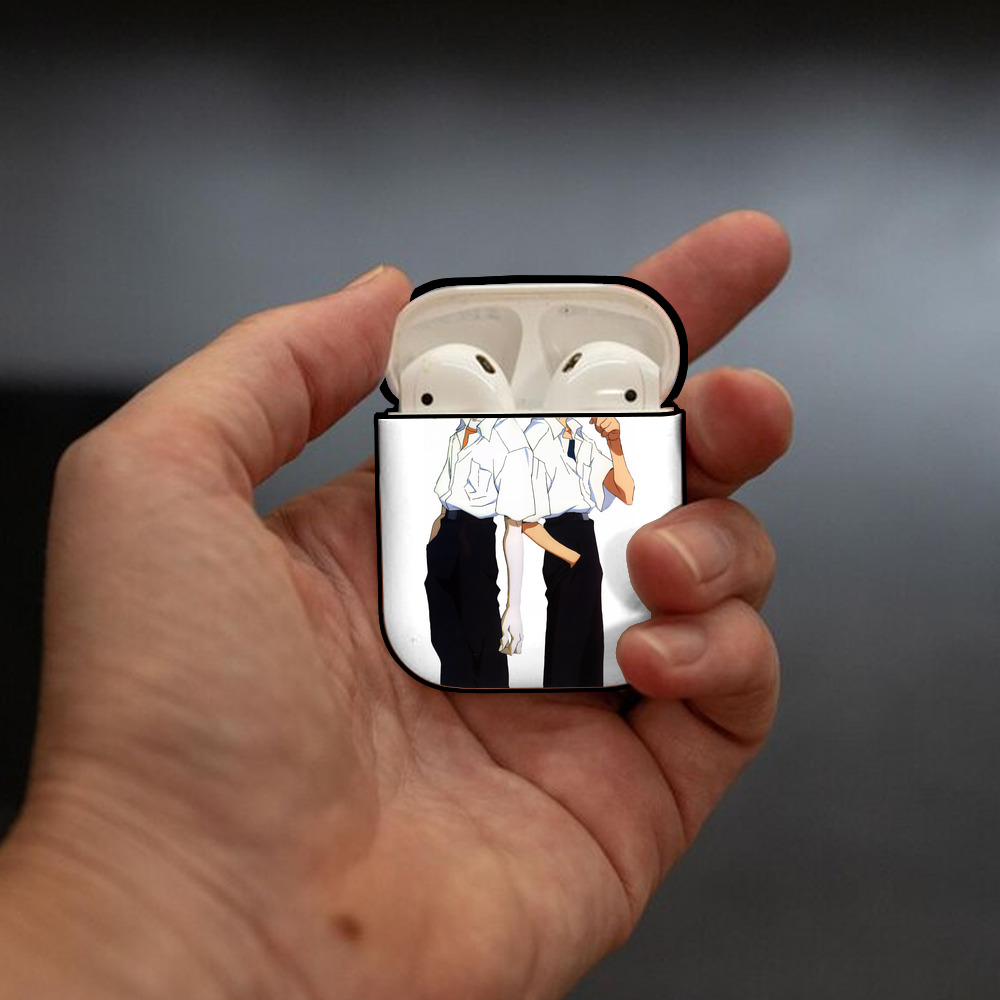 EVA 新世紀エヴァンゲリオン AirPods 第2世代保護ケース ハードシェル ブラック 耐衝撃・防指紋・カラビナ付き