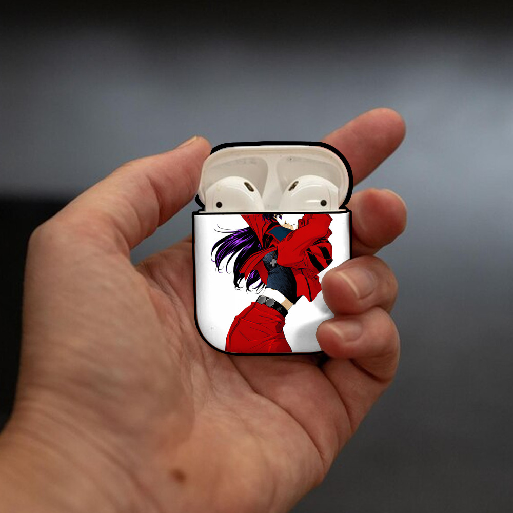 EVA 新世紀エヴァンゲリオン AirPods 第2世代保護ケース ハードシェル ブラック 耐衝撃・防指紋・カラビナ付き