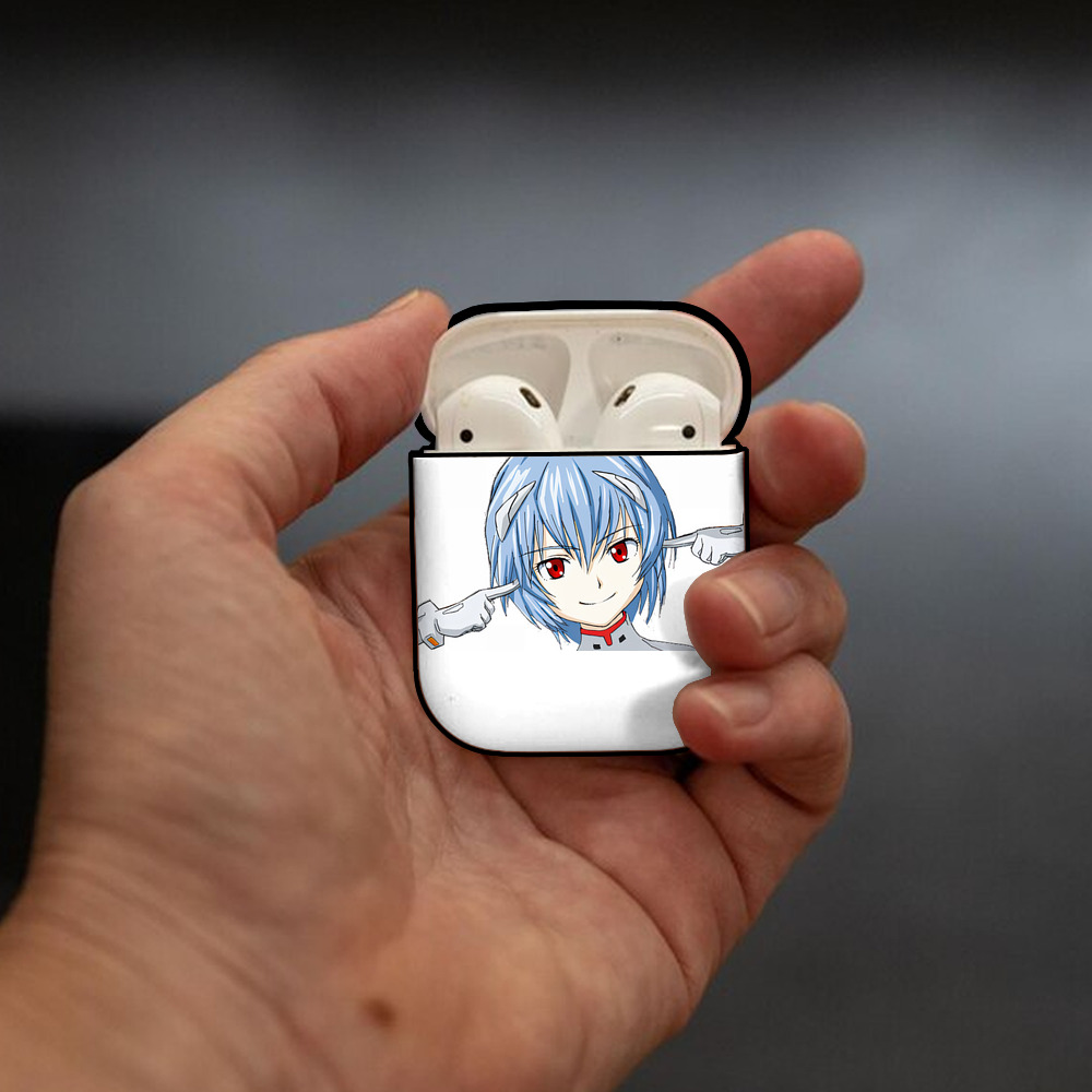 EVA 新世紀エヴァンゲリオン AirPods 第2世代保護ケース ハードシェル ブラック 耐衝撃・防指紋・カラビナ付き
